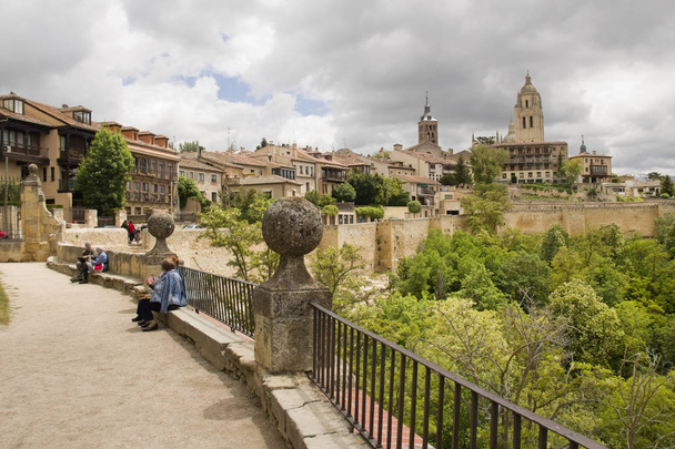 Cityscape of Segovia, Spain - Fotó, kép