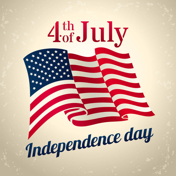 Independence Day design, vector template. - Vector, Image