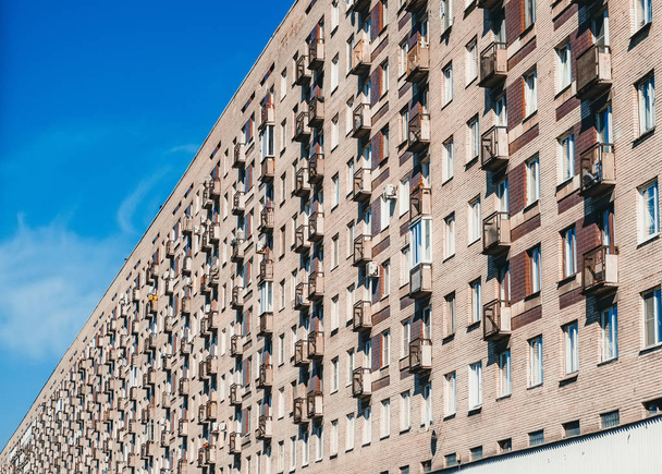 Multi-storey building. The urbanization concept of overpopulation. - Valokuva, kuva