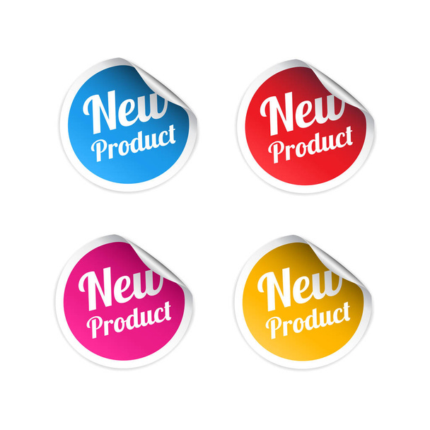 New Product Stickers - Vektor, Bild