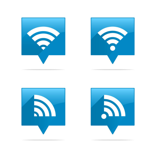 Wifi Tag Icone
 - Vettoriali, immagini