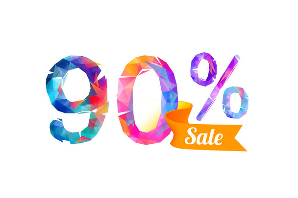 90 (noventa) por cento de venda
 - Vetor, Imagem