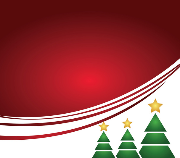 Shining kerstboom met lijnen en groet - Foto, afbeelding