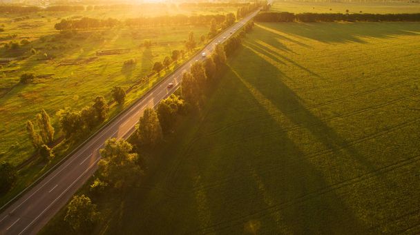 Beautiful scenery shot from the drone - 写真・画像