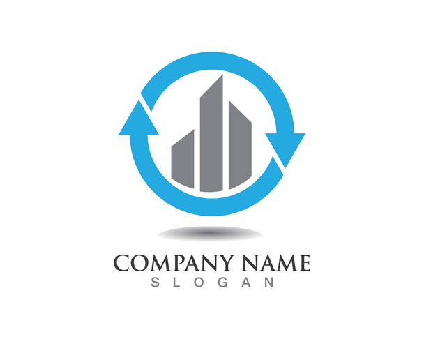 Business Finance Logo - Vektor-Konzept Illustration - Vektor, Bild