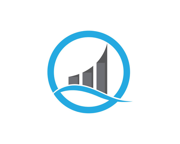 Logo finansowania biznesu - ilustracja koncepcji wektora - Wektor, obraz