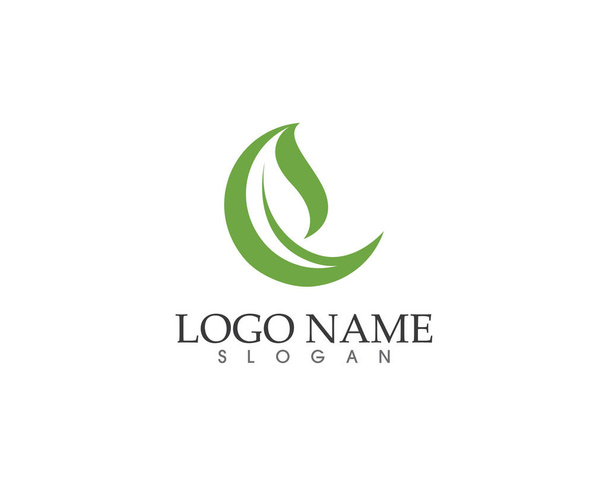 Vector leaves green nature logo and symbol - Vector, Image