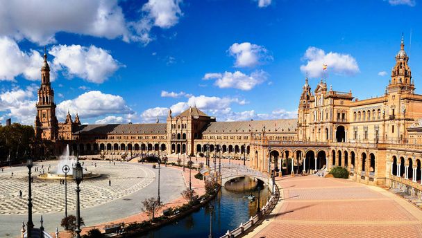 View of Europe square in Seville, Spain - Photo, Image