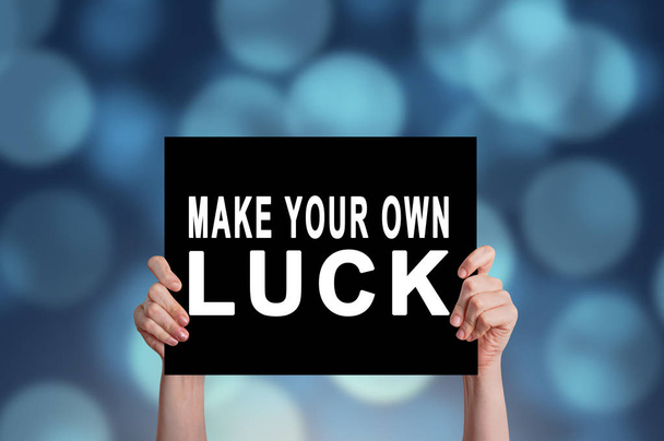 Make Your Own Luck card - Photo, Image