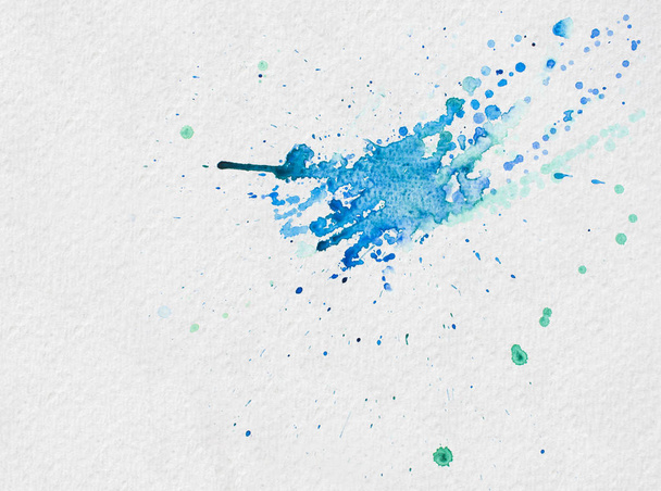 Літня ілюстрація синій акварельний сплеск
 - Фото, зображення