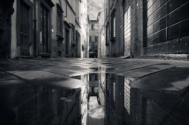 Straßenspiegelung in Lucca - Foto, Bild
