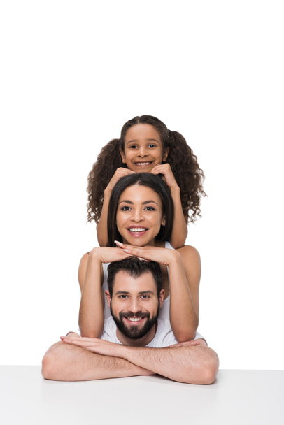Multi-etnisch en gelukkige familie  - Foto, afbeelding