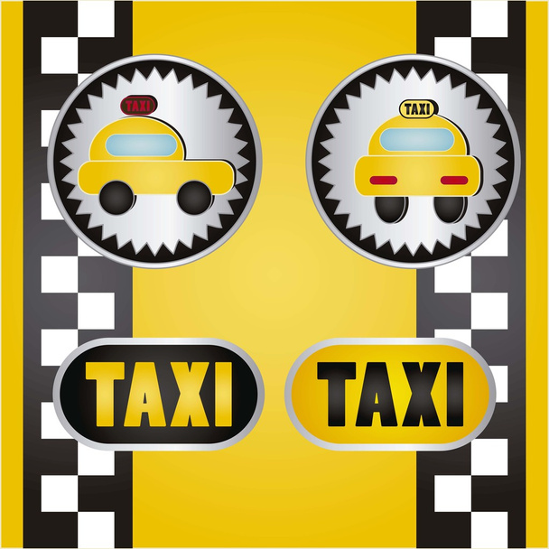 taxi pictogrammen - Vector, afbeelding
