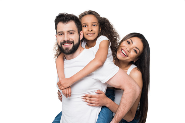 happy multiethnic family - Valokuva, kuva