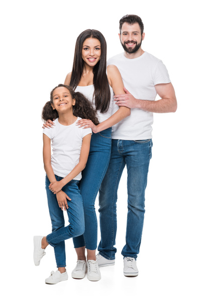 Heureuse famille multiethnique
 - Photo, image