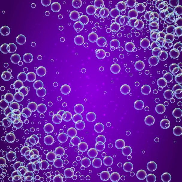 Шампунь з барвистими реалістичними бульбашками
 - Вектор, зображення