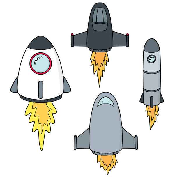 vector conjunto de nave espacial
 - Vector, Imagen