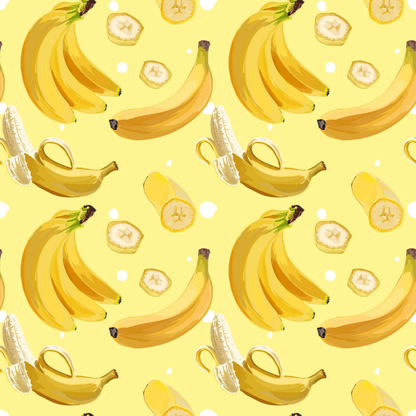 Wektor wzór banana - Wektor, obraz