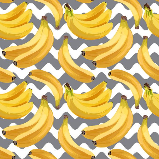 Naadloze vector banaan patroon - Vector, afbeelding