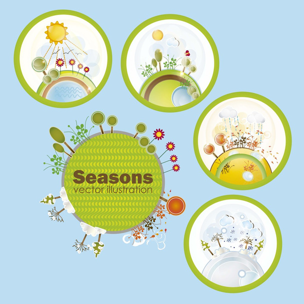 Seasons Icons - Vector, Image