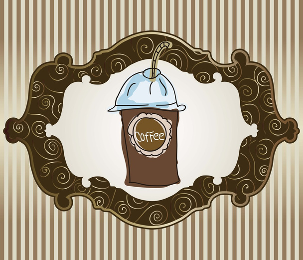 kávé ikonok - Vektor, kép