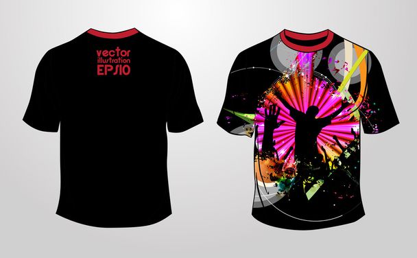 Vector. Diseño de camiseta
 - Vector, imagen