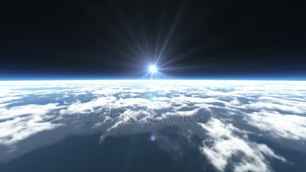 пролетать над облаками над космосом
 - Кадры, видео
