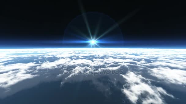 letět nad mraky nad prostor - Záběry, video