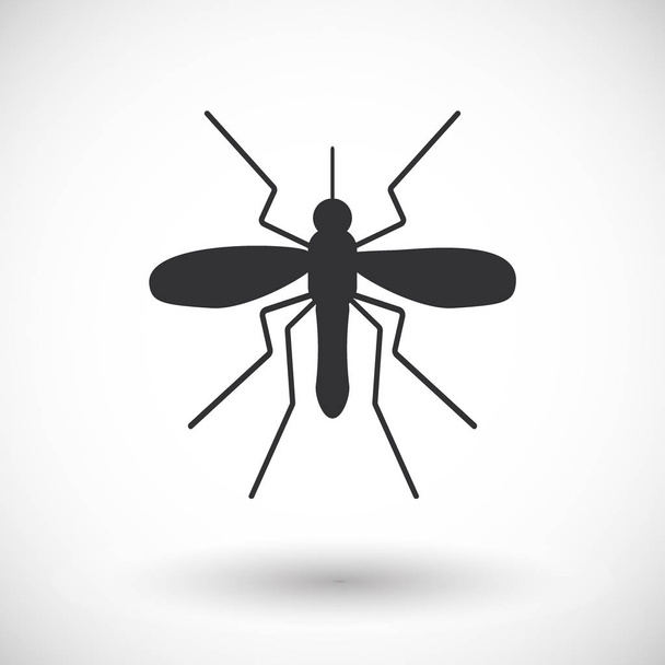 Mosquito vector flat icon - Vektor, Bild