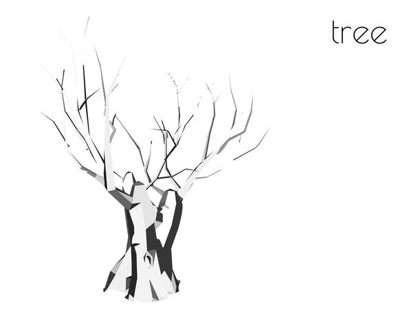 illustration d'arbre, silhouette végétale
 - Vecteur, image