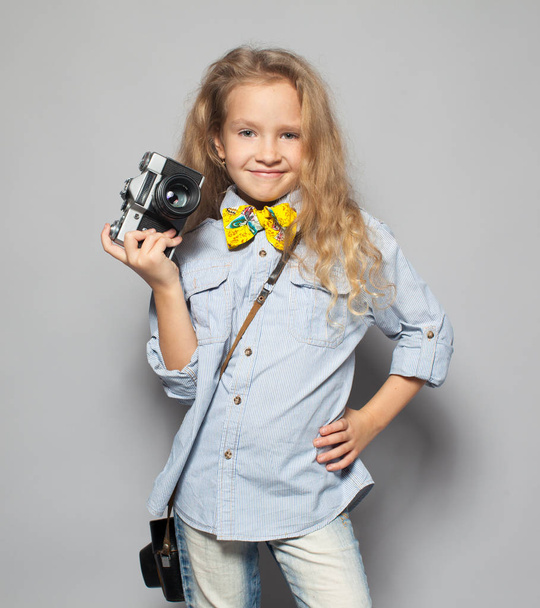 Child with camera. - Photo, image