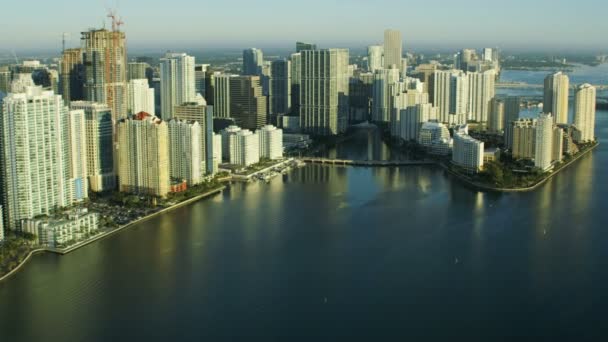 Świt Brickell Key Downtown, Miami  - Materiał filmowy, wideo