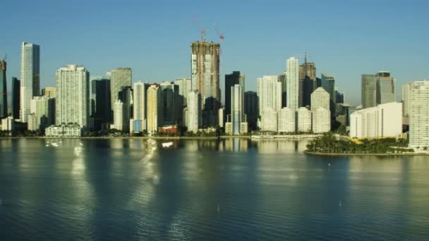  Wschód słońca Downtown Miami  - Materiał filmowy, wideo