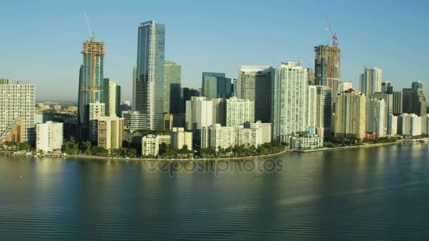  Wschód słońca Downtown Miami  - Materiał filmowy, wideo