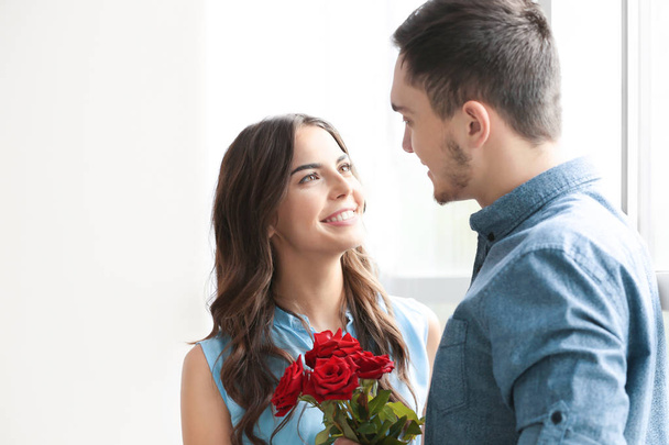Beautiful couple with bouquet - Photo, image