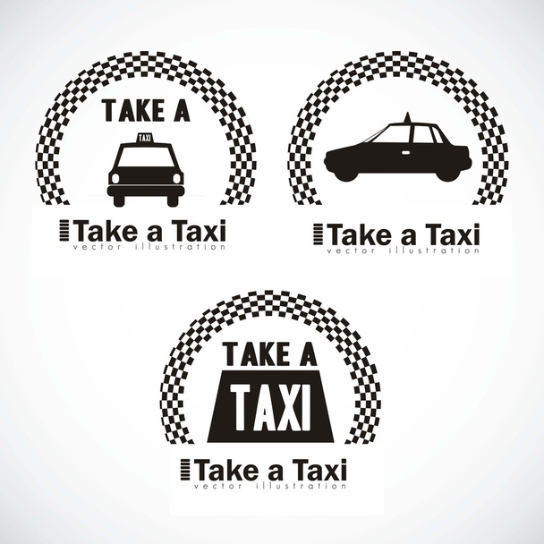 taxi ikonok - Vektor, kép