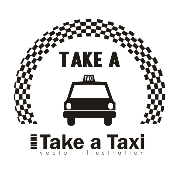 taxi pictogram - Vector, afbeelding