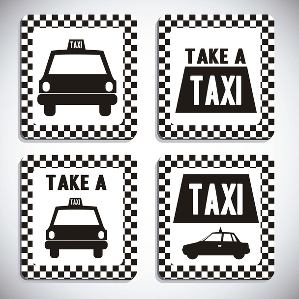 Иконки такси
 - Вектор,изображение