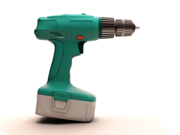 Electric screwdriver isolated - Foto, Imagem