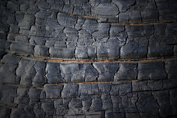 καμένο ξύλο υφή με βινιέτα - Φωτογραφία, εικόνα