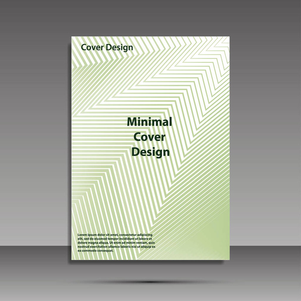 Minimales Cover-Design. Geometrische Halbtonverläufe. Eps10-Vektor. - Vektor, Bild