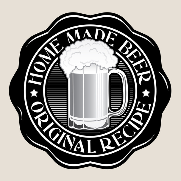 Home Made Beer / Original Recipe Seal - Vector, Image