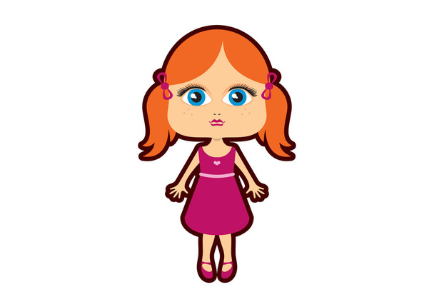 Sweet doll vector - Vector, Image