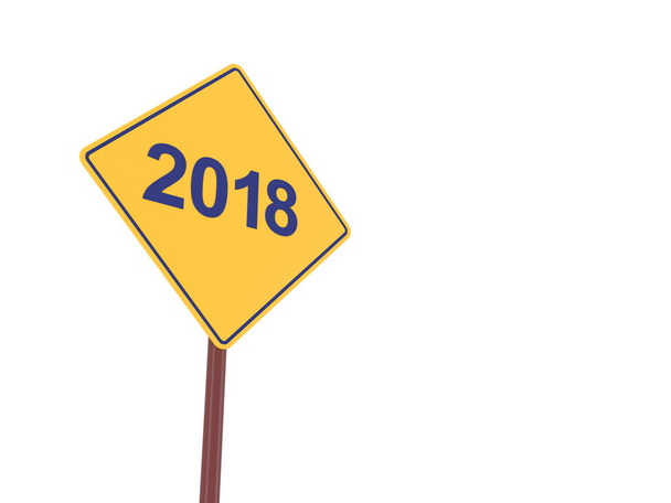 Nowy Rok 2018 z zarządu znak  - Zdjęcie, obraz