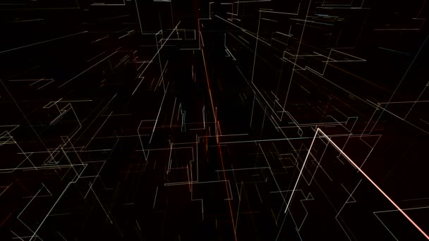 Animated background of multicolored lines - Footage, Video