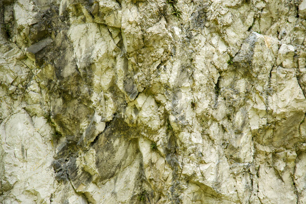 Kireç taşı yüzey dokusunu doğada detayını çim kaplı - Fotoğraf, Görsel