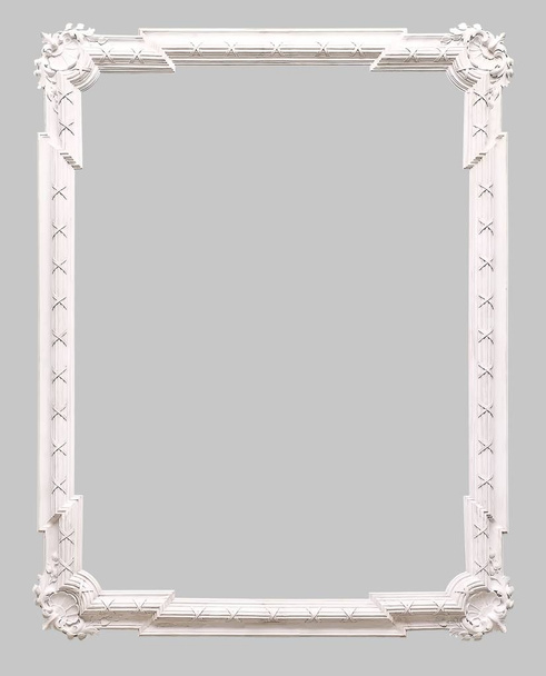 Frame voor schilderijen, spiegels of foto's op witte achtergrond - Foto, afbeelding