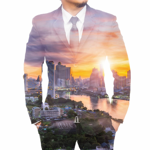 businessman wearing modern suit   - Photo, Image