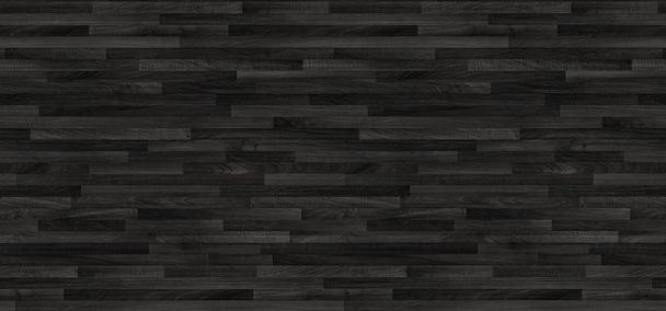 Black wood parquet texture. background old panels - Foto, imagen