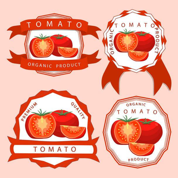 O tema tomate vermelho
 - Vetor, Imagem